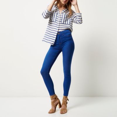 Bright blue wash Molly jeggings